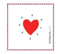 Servilletas de papel amor corazón rojo, triple grosor, paquete de 20, tamaño de toalla 33 x 33 cm, paquete 16,5 x 16,5 cm