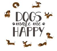 Servilletas de papel con diseño de animales para hacer felices como decoración de mesa, servilletas de papel con diseño. También para decoupage y decoupage (33 x 33 cm)