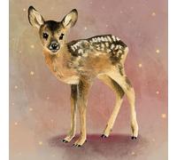 Servilletas de papel con diseño de ciervo con estrellas, 20 unidades, también para decoupage y decoupage, 33 x 33 cm