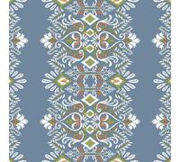 Servilletas de papel con diseño de folk azul, 20 unidades, para decoración de mesa, servilletas de papel con diseño. También para decoupage y decoupage (33 x 33 cm)