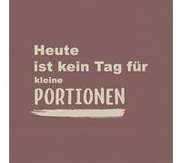 Servilletas de papel con texto en alemán "Kein Tag als Tischdeko. - Servilletas de papel con diseño de texto en alemán "Kein Tag als Tischdeko. Auch für Decoupage und Serviettentechnik 33x33