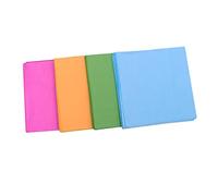 Servilletas de Papel Cuadradas 80 Piezas 25x25 Cm de Pulpa de Madera | Desechables, Color Liso, 4 Paquetes de 20 Unidades, para Graduación y Fiesta Infantil
