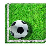 Servilletas de papel de 2 capas (33 x 33 cm), diseño de fútbol