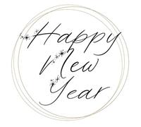 Servilletas de papel de 33 x 33 cm, 3 capas, 20 unidades, alta calidad y sostenibles, servilletas de papel desechables con texto Happy New Year, líneas y estrellas, decoración de Nochevieja para