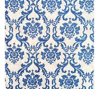 Servilletas de Papel de Colores, 20 Servilletas Shabby Chic para Boda, Cena, despedida de soltera/bebé, Partido del Té (Vantage Blue)