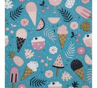 Servilletas de Papel de Colores, 20 Servilletas Shabby Chic para Boda, Cena, Servilletas de cóctel, despedida de soltera/bebé, Partido del Té (Ice Cream)