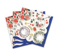 Servilletas de papel de colores para cócteles, 20 unidades, para bodas, cenas, fiestas de té y duchas