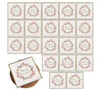 Servilletas De Papel De Navidad Toallas De Cena De Navidad Toallas De Invierno De Navidad Servilletas De Papel De Navidad 20X Servilletas De Corona De Bayas Toallas De Mano De Navidad Toallas De