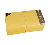 Servilletas de Papel de Papstar, 330 x 330 mm, 3 capas, color amarillo, recibirás 1 paquete, contenido del paquete: 250 unidades