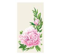 Servilletas de papel decorativas para invitados, toallas de papel para baño, paquete de 16 unidades, peonía