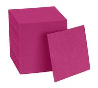 Servilletas de papel desechables para cóctel, color fucsia, 4 x 4 pulgadas, paquete de servilletas de papel cuadradas de alta gama para bar, cafetería, restaurante, Navidad, cumpleaños, boda, baby