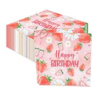 servilletas de papel desechables para cócteles de cumpleaños con tema
