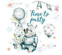 Servilletas de papel desechables Time to Party 20 unidades 3 capas - 33 x 33 cm