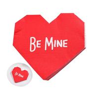 servilletas de papel facial para fiestas, servilletas para el día de San Valentín - 20 piezas de pañuelos faciales resistentes | Servilleta de mano de 2 capas de papel tisú para fiestas, bodas y