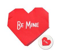 servilletas de papel facial para fiestas, servilletas para el día de San Valentín,Servilleta para invitados resistente, 20 piezas | Servilleta de mano absorbente de 2 capas de papel tisú para fi