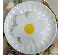 Servilletas de Papel Flor Blanca Servilletas de Papel Desechables,Suaves y Resistentes,Sin Fragancia,para Comunión,Fiestas,Cumpleaños,Bodas,Decoración de Mesa20 Paquetes(33x33cm）