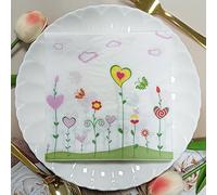 Servilletas de Papel Flor Mariposa Servilletas de Papel Desechables,Suaves y Resistentes,Sin Fragancia,para Comunión,Fiestas,Cumpleaños,Bodas,Decoración de Mesa20 Paquetes(33x33cm）