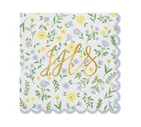 Servilletas de papel IHS con diseño de flores comunión