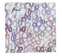 Servilletas de papel para almuerzo, festivales, fiestas, aprox. 33 x 33 cm, todos los días, cualquier ocasión, verano, primavera, círculos, rosa