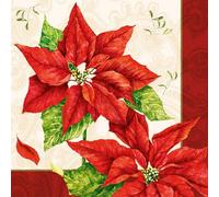 Servilletas de papel para almuerzo/fiesta/fiesta. 33 x 33 cm - Navidad Time Red - Otoño - Invierno - Navidad - Ideal como regalo y decoración de mesa