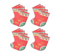 Servilletas de papel, servilletas estampadas festivas de Navidad con reuniones navideñas, divertidas servilletas de invitados con comedor y entretenimiento, servilletas estampadas con calcetines