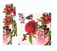 Servilletas de peonía de 20 quilates, 3 capas, 5 x 5, servilletas florales blancas, servilletas de papel decorativas, servilletas florales de papel, decoupage, servilletas para el día de San Valentín, servilletas para el día de la madre, servilletas de flores bonitas