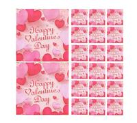 Servilletas de San Valentín con diseño de corazones, 20 unidades, servilletas de papel decorativas, decoración de mesa festiva, suministros de fiesta para San Valentín, servilletas románticas de mesa