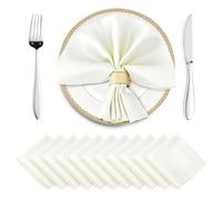 Servilletas De Tela 24PCS 30x30cm Wedding Dark Green Satin Napkin Soft Table Napkins For Romantic Christmas Party Dinner Decoration(Green)