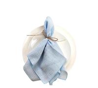 Servilletas De Tela 50 servilletas de algodón Retro Color Marfil 30 x cm con Borde Cosido, for Bodas, Fiestas y Navidad(50pcs Sky Blue)