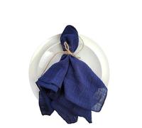 Servilletas De Tela 50 servilletas de algodón Retro Color Marfil 30 x cm con Borde Cosido, for Bodas, Fiestas y Navidad(50pcs Dark Blue)