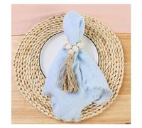 Servilletas de Tela 50 Uds 42x42cm Gasa Retro servilletas de Boda algodón Gasa decoración de Mesa de Navidad paños de Cocina Mesa de Fiesta decoración rústica (Color : Sky Blue)