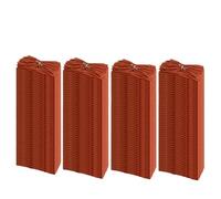 Servilletas de tela, 6-120 servilletas de mesa de 50,8 x 50,8 cm, para cena, boda, gasa, para fiestas, banquetes (120 unidades, terracota)