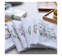 Servilletas De Tela, 6pcs / set napkins 45 * 70 cm Toallas de té bordadas de algodón Toallas de cocina Napkins de tela para boda