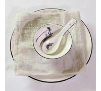 Servilletas de tela de algodón, Cotton Cloth Napkins,Cloth Napkins,10pcs Table Cloth Napkins Gauze Napkin Cheesecloth Napkin with Fringe for Wedding Party(Beige Grey)