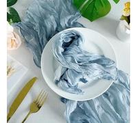 Servilletas de tela de algodón, Cotton Cloth Napkins,Cloth Napkins, 12pcs Gauze Cheesecloth Napkin Cocktail Napkins Wrinkled Table Placemats Setting Dining Wedding Party Banquets Arches Cake Decor(Gre