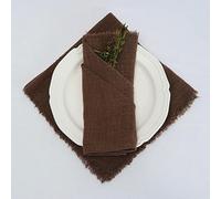 Servilletas de tela de algodón, Cotton Cloth Napkins,Cloth Napkins,20PCS Cotton Napkin Gauze Napkin Cheesecloth Napkin Black Napkins With Fringe For Wedding