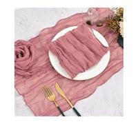 Servilletas de tela de algodón, Cotton Cloth Napkins,Cloth Napkins, 20PCS Napkins Wrinkled Rustic Gauze Dinner Napkins Soft Cotton Cloth Napkins For Dinner Cocktail Napkins(Rose Red)