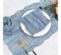 Servilletas de tela de algodón, Cotton Cloth Napkins,Cloth Napkins, 20PCS Napkins Wrinkled Rustic Gauze Dinner Napkins Soft Cotton Cloth Napkins For Dinner Cocktail Napkins(Grey Blue)