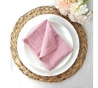 Servilletas de tela de algodón, Cotton Cloth Napkins,Cloth Napkins, 6pcs Napkins Cloth Table Napkin Washable Soft for Dinner Wedding Serviette Gauze Tea Towel