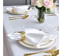 Servilletas de tela jacquard Maxmill de 50 x 50 cm, dise o de remolino, suaves, c modas y lujosas, para cenas familiares, bodas, fiestas y banque