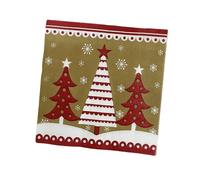 Servilletas Papel Árbol De Navidad Servilletas Decoupage Decoradas Papel Higienico Desechables Toilet Paper Cumpleaños Cocktail 2 Capas Paper Towels Bodas Fiesta Jardín 20 Paquetes(33x33cm）