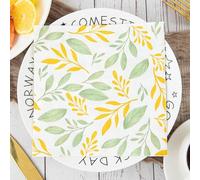 Servilletas Papel Hojas Doradas Y Verdes Desechables Servilletas Decoupage Cocktail Cumpleaños 2 Capas Toilet Papel Higienico Decoración de Mesa para Bodas,Fiesta en el Jardín 5 Paquetes(33x33cm）