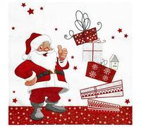 Servilletas Papel Santa Claus Estrella Servilletas Decoupage Decoradas Papel Higienico Desechables Toilet Paper Cumpleaños Cocktail 2 Capas Paper Towels Bodas Fiesta Jardín 5 Paquetes(33x33cm）