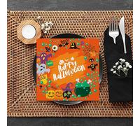 Servilletas Para Fiesta De Halloween | Servilletas para Invitados en Fiestas,20 Unidades de Cóctel Papel para Reuniones Familiares Eventos Escolares Casas Encantadas Restaurantes