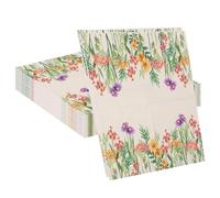 Servilletas para fiestas florales | 20 hojas toallas de té | Ideal para fiestas de soltero, baby shower, cumpleaños | Papel resistente, no se rasga fácil, diseño de flores sauva