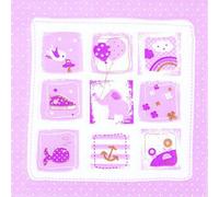 Servilletas para niña (20 unidades, 33 x 33 cm), diseño de recuerdos, color rosa