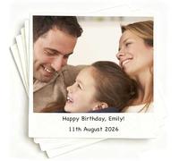 Servilletas personalizadas con foto y texto, servilletas de cóctel personalizadas de 3 capas impresas con el logotipo de tu empresa, escudo de boda u otra imagen, 5 x 5 pulgadas