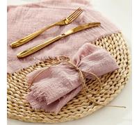 Servilletas Retro de 30x43cm, decoración de Mesa rústica, pañuelo de Gasa de algodón, Toalla de té, manteles Individuales para Comedor, Suministros para Restaurante de Boda, 100 Uds.