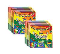Servilletas suaves del orgullo arcoíris de 33 x 33 cm, 24 servilletas de papel coloridas LGBT para fiestas, desechables, servilletas de papel decorativas para almuerzo, servilletas de fiesta arcoíris