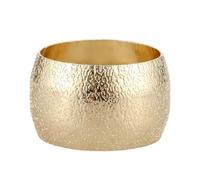 Servilletero 10 unids/set anillo for servilleta patrón en relieve servilletas redondas soporte hebilla for oro/plata/oro rosa Decoración de mesa fiesta boda